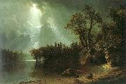 Albert Bierstadt Passing Storm over the Sierra Nevada Sweden oil painting reproduction